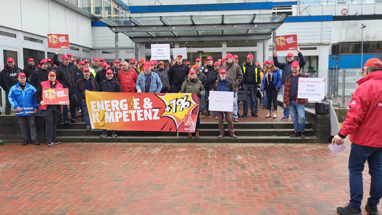 Warnstreik KKW Brunsbüttel