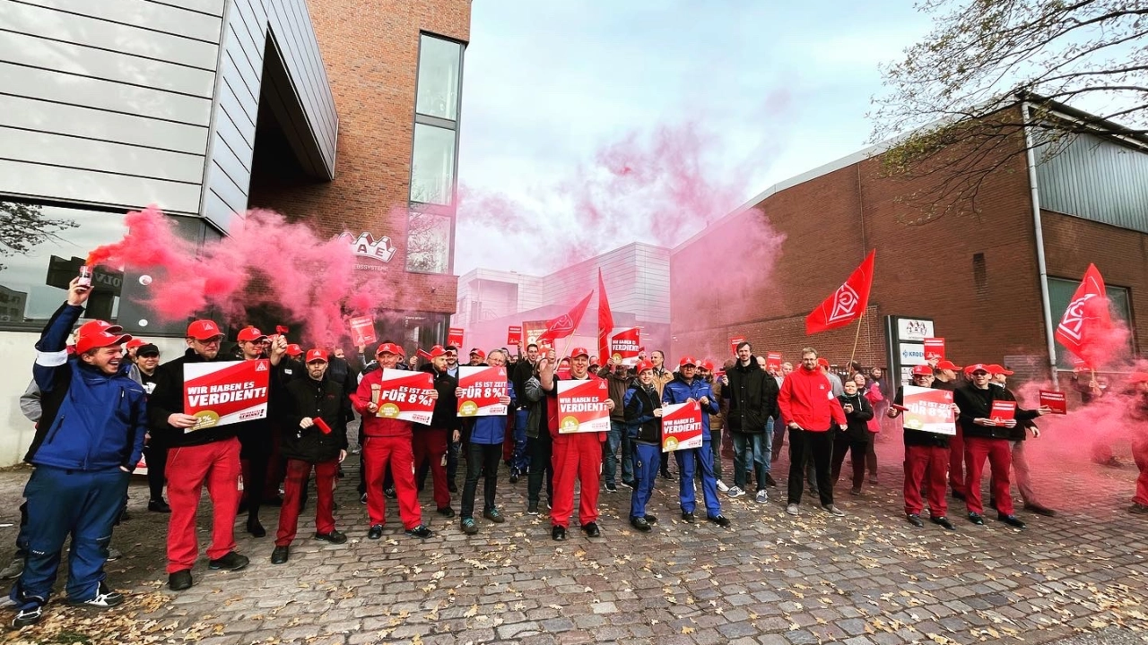 Warnstreik Kroenert + ZAE