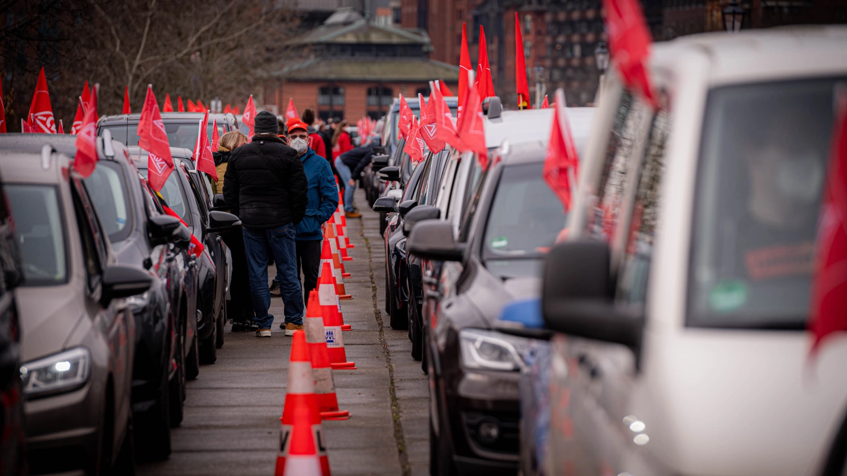 Warnstreik Autokorso TR TG Energie