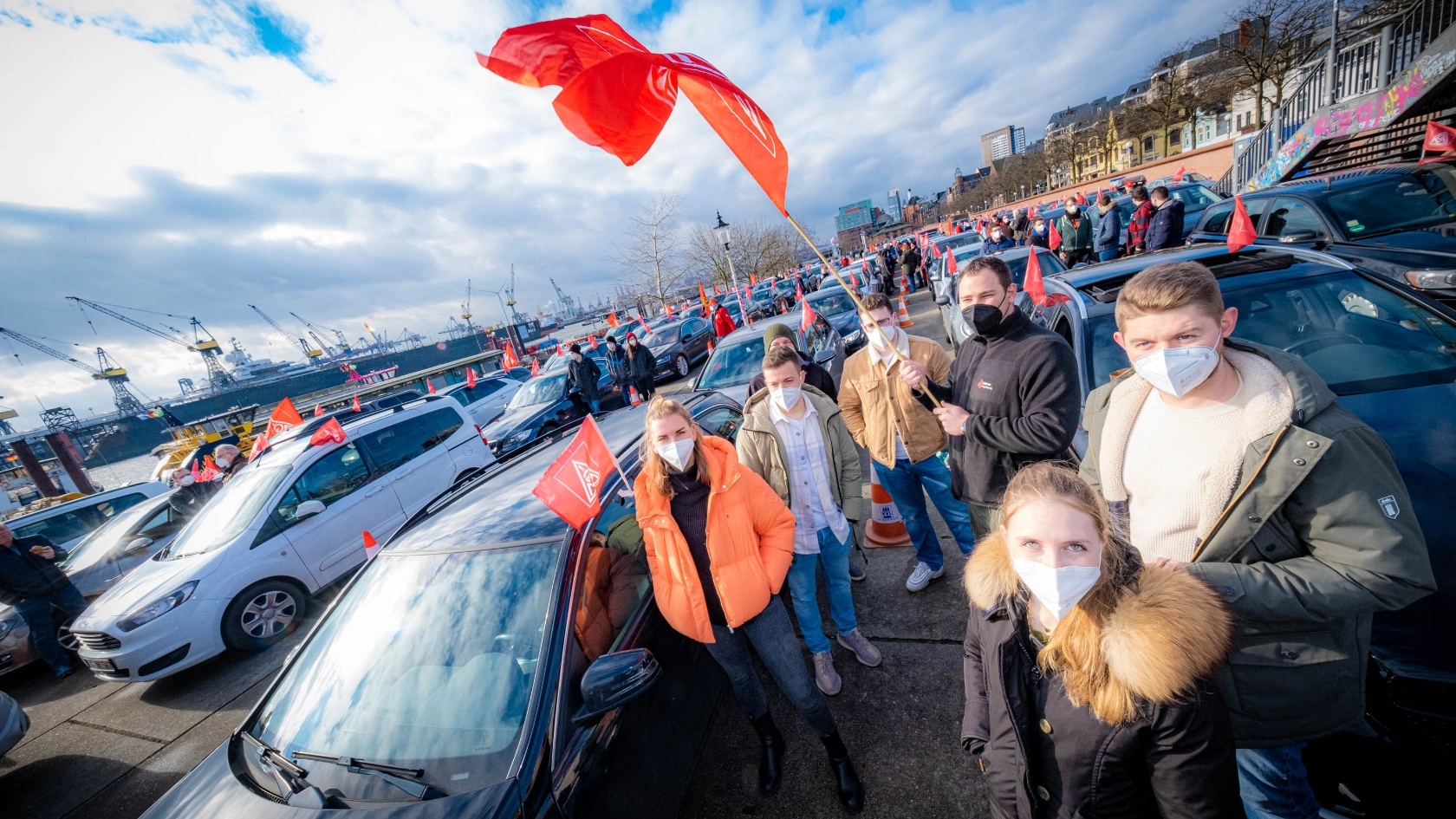 Warnstreik Autokorso TR TG Energie