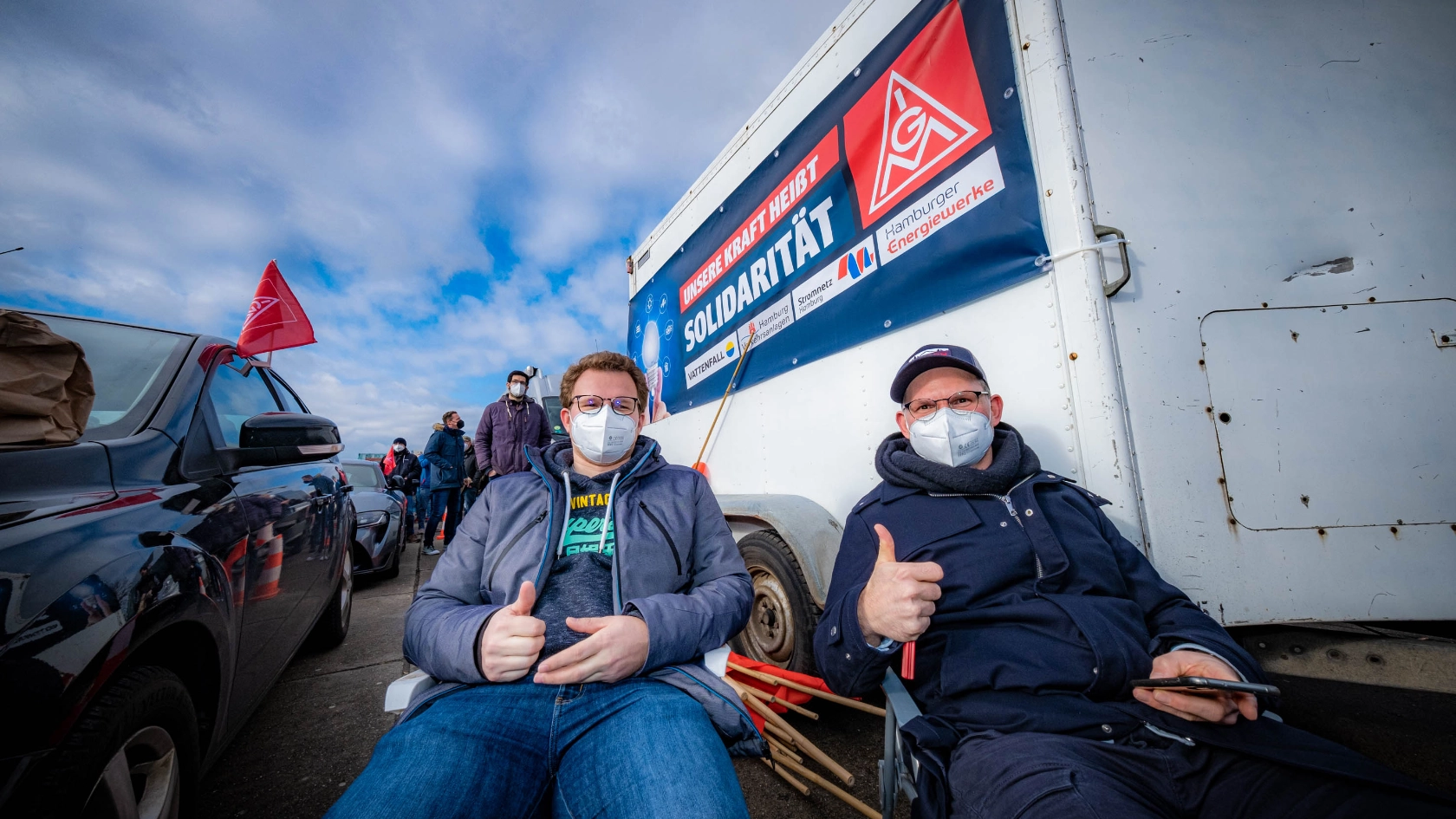 Warnstreik Autokorso TR TG Energie