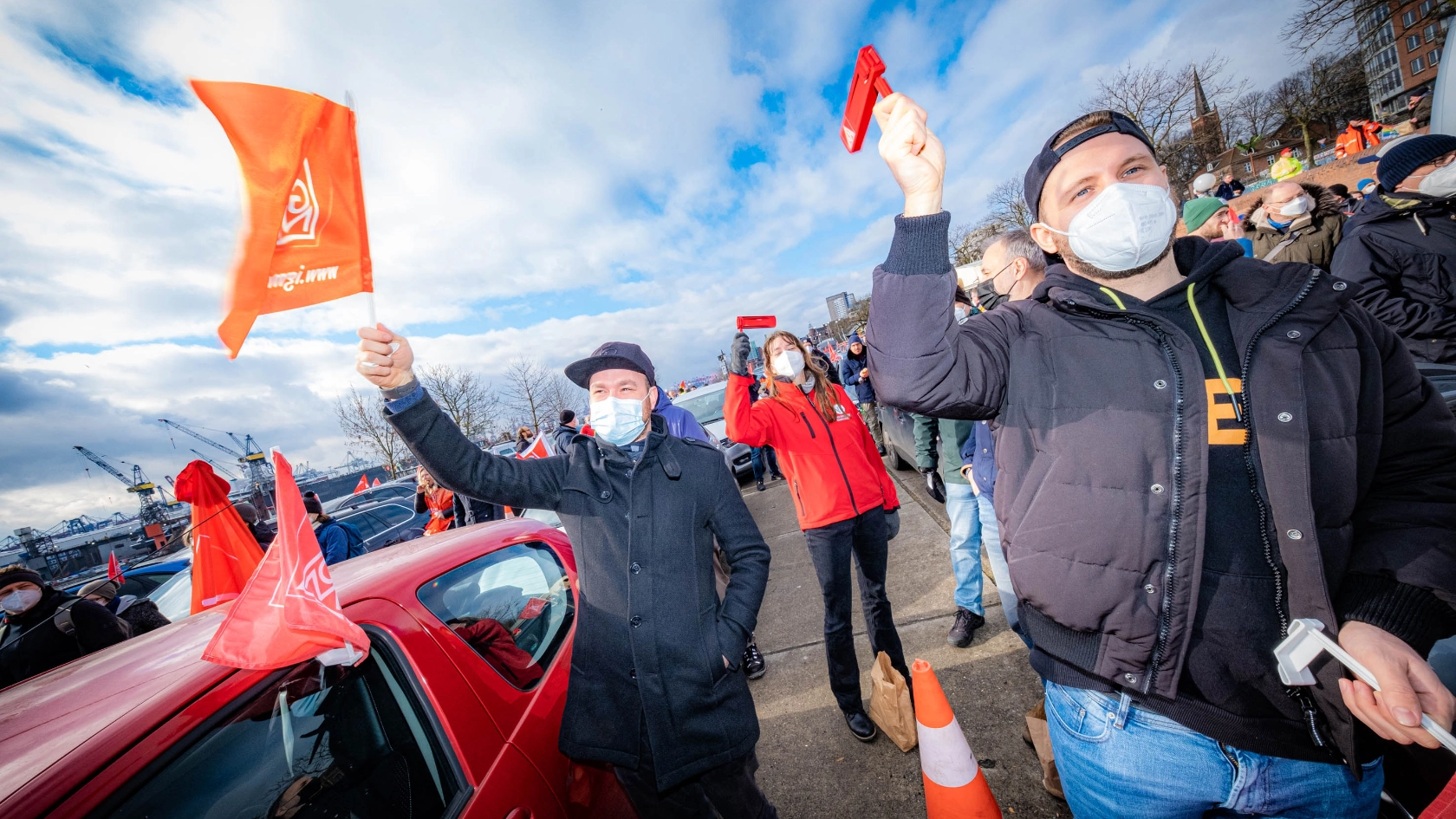 Warnstreik Autokorso TR TG Energie