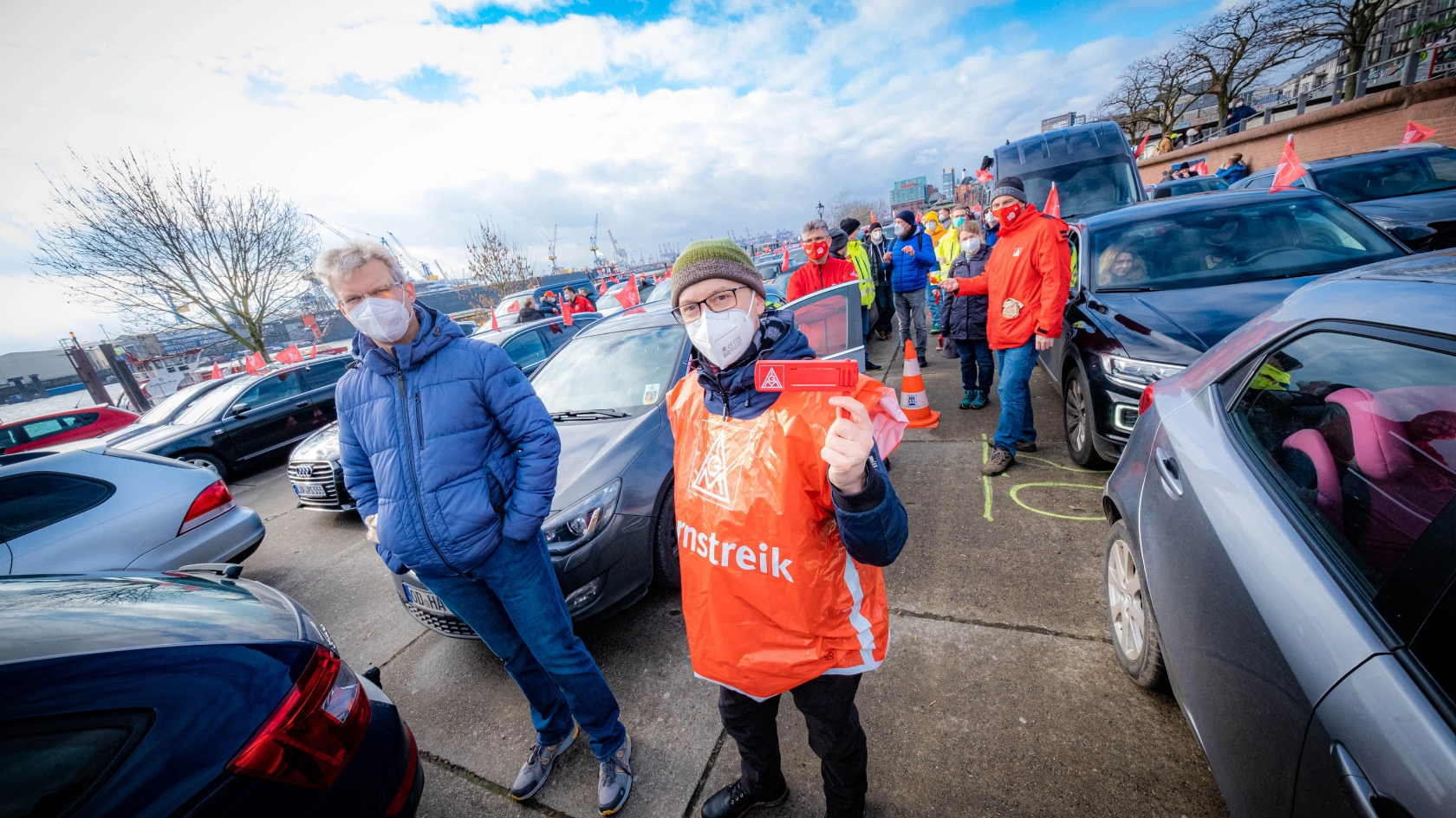 Warnstreik Autokorso TR TG Energie