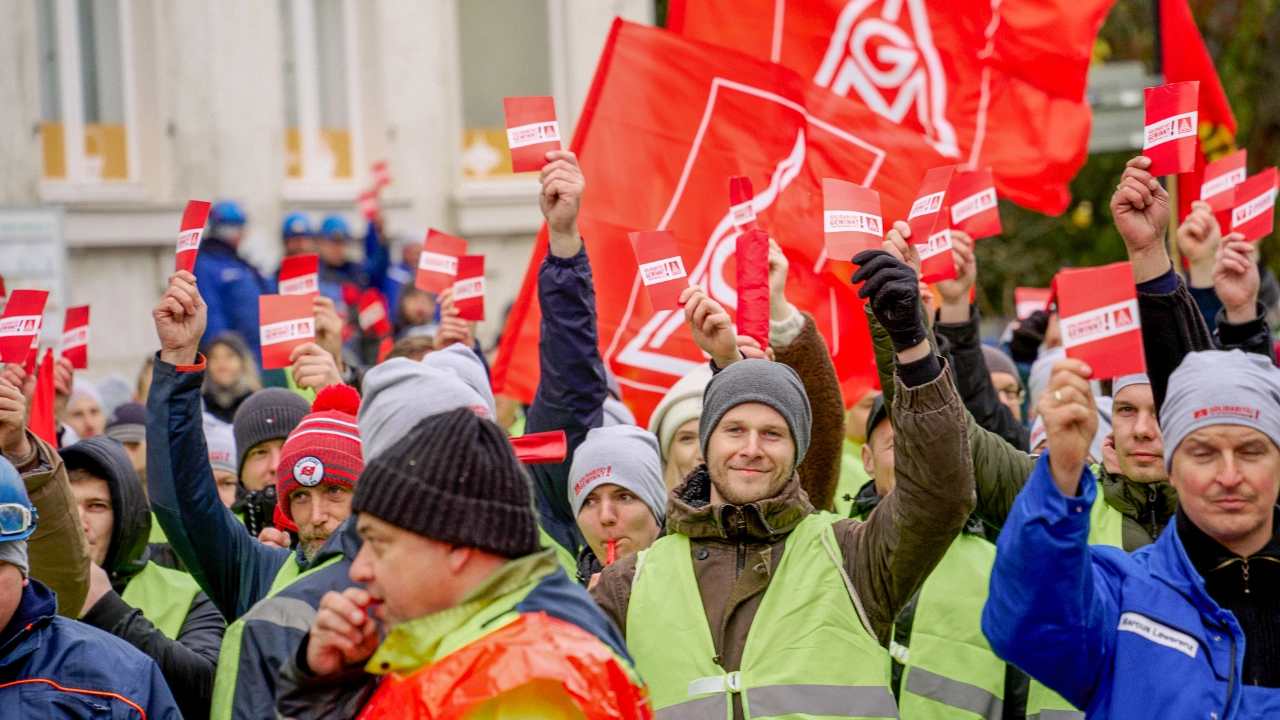 Küstenaktionstag Tarifrunde ME 2022 Küste Rostock