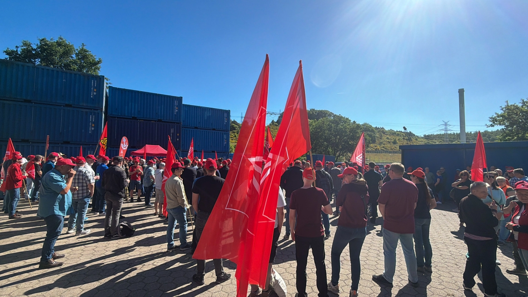 Warnstreikaktion zur 2. Verhandlung