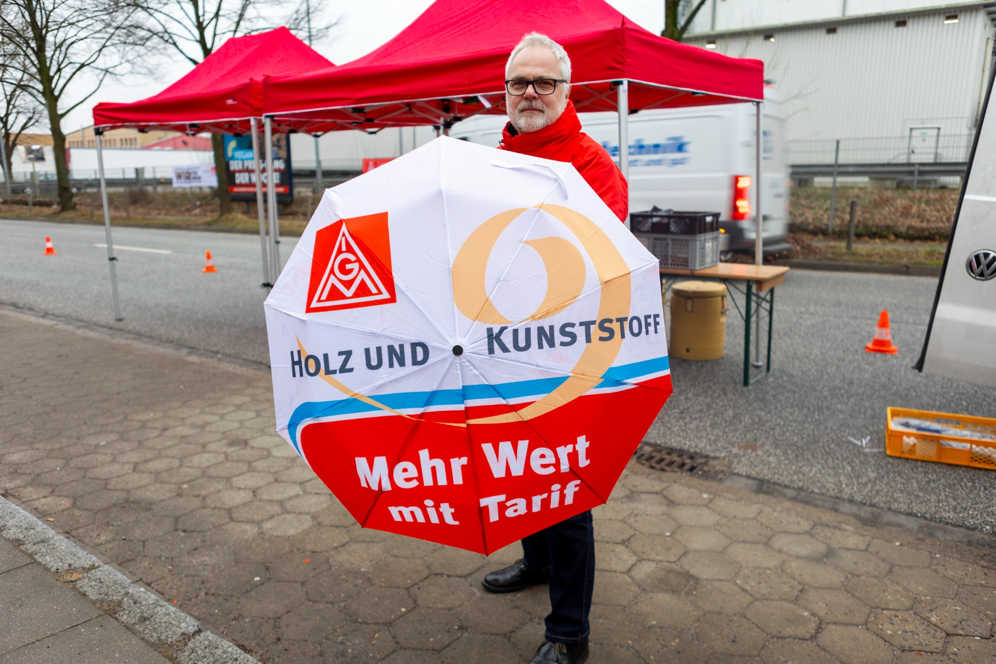 Warnstreik HVI bei Steinway & Sons am 2.2.2024