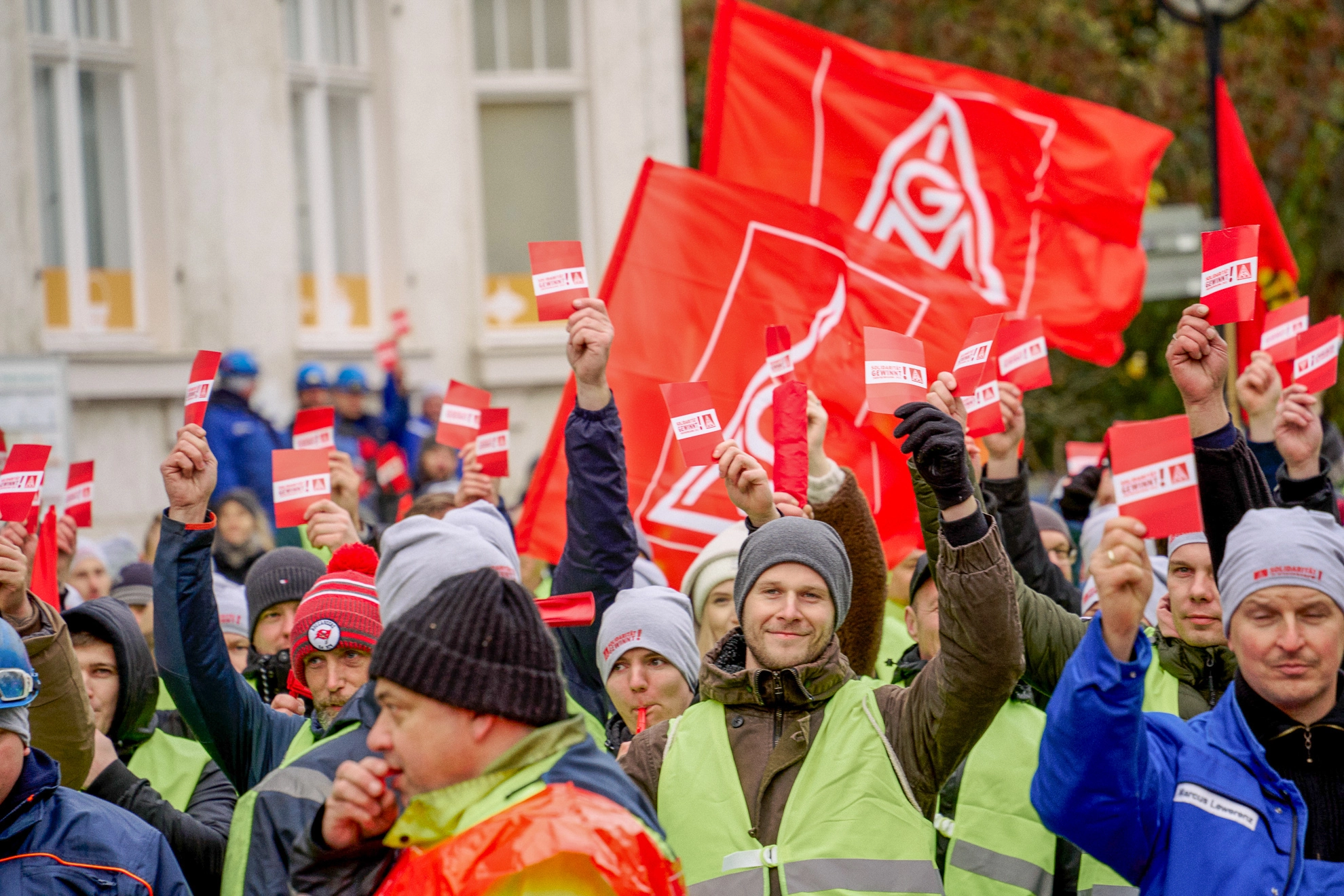 Küstenaktionstag Tarifrunde ME 2022 Küste Rostock