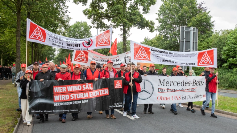 Aktionstag gegen Verkauf der Mercedes-Benz-Niederlassungen