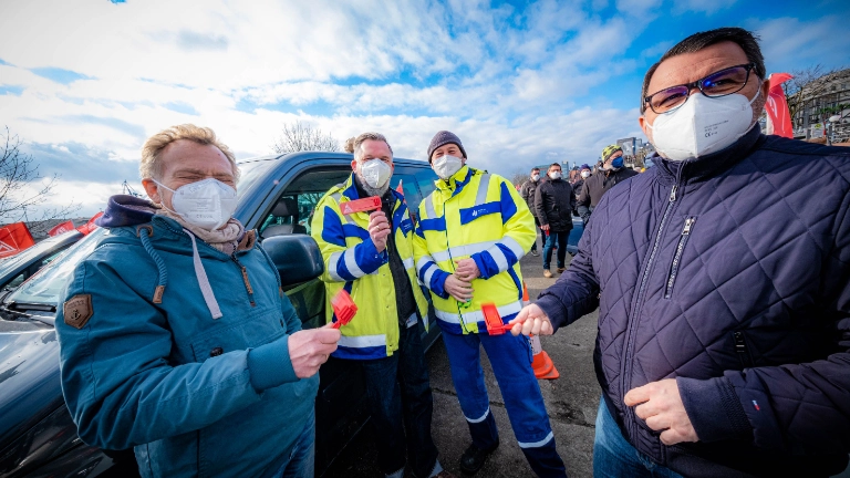 Warnstreik Autokorso TR TG Energie