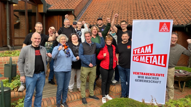Unser Vertrauensleuteausschuss bei seiner Klausurtagung im November 2023. 