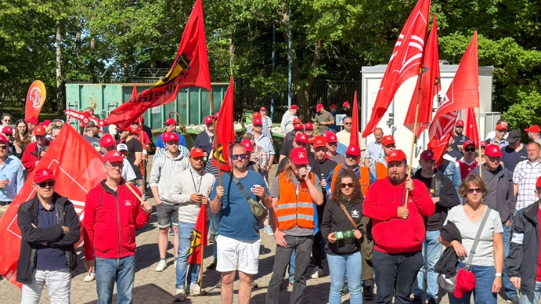 Warnstreikaktion zur 2. Verhandlung