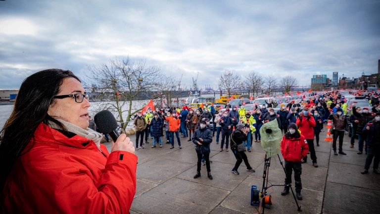 Warnstreik Autokorso TR TG Energie