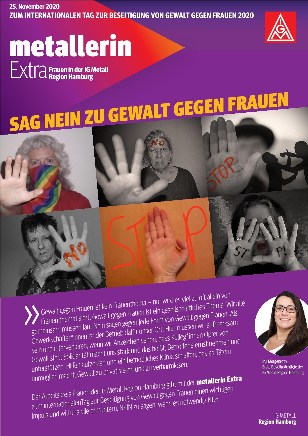 die metallerin Sonderausgabe (Gegen Gewalt gegen Frauen)