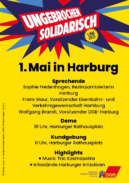 Aufruf zur Mai-Kundgebung in Harburg