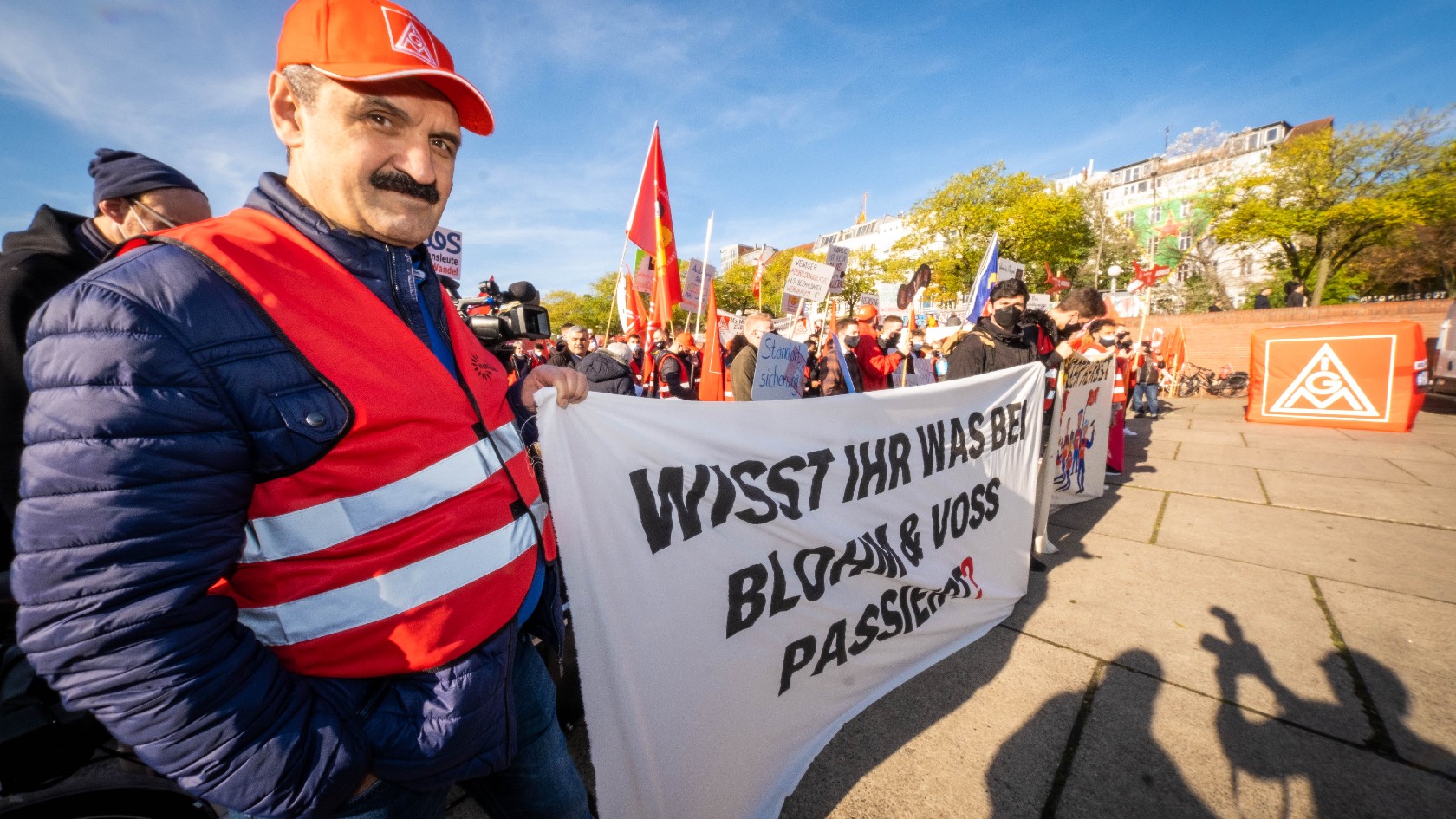 Aktionstag Fairwandel am 29. Oktober 2021 in Hamburg - Blohm+Voss